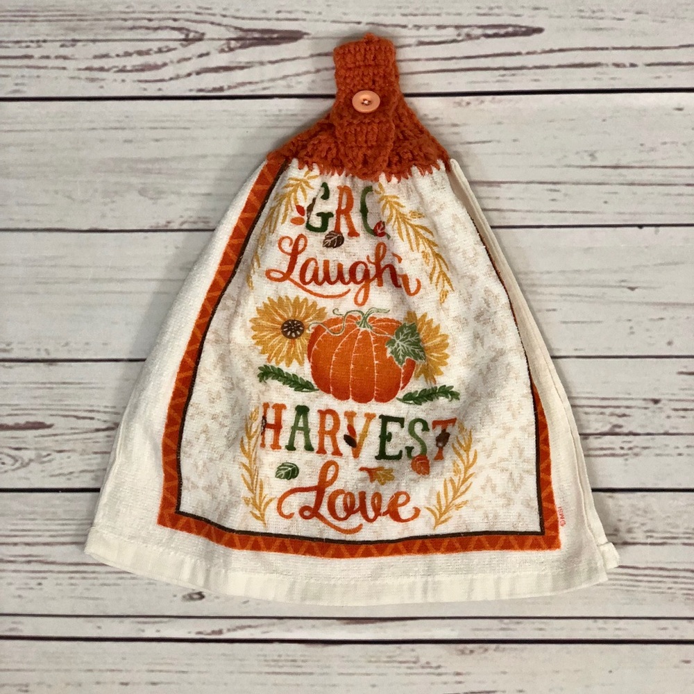 Handmade Harvest Love Hand Towe